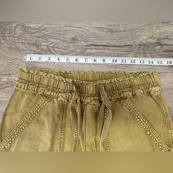 Anthropologie Women's Large Pants Rhys‎ Utility Jogger Moss Yellow Green - Picture 6 of 7